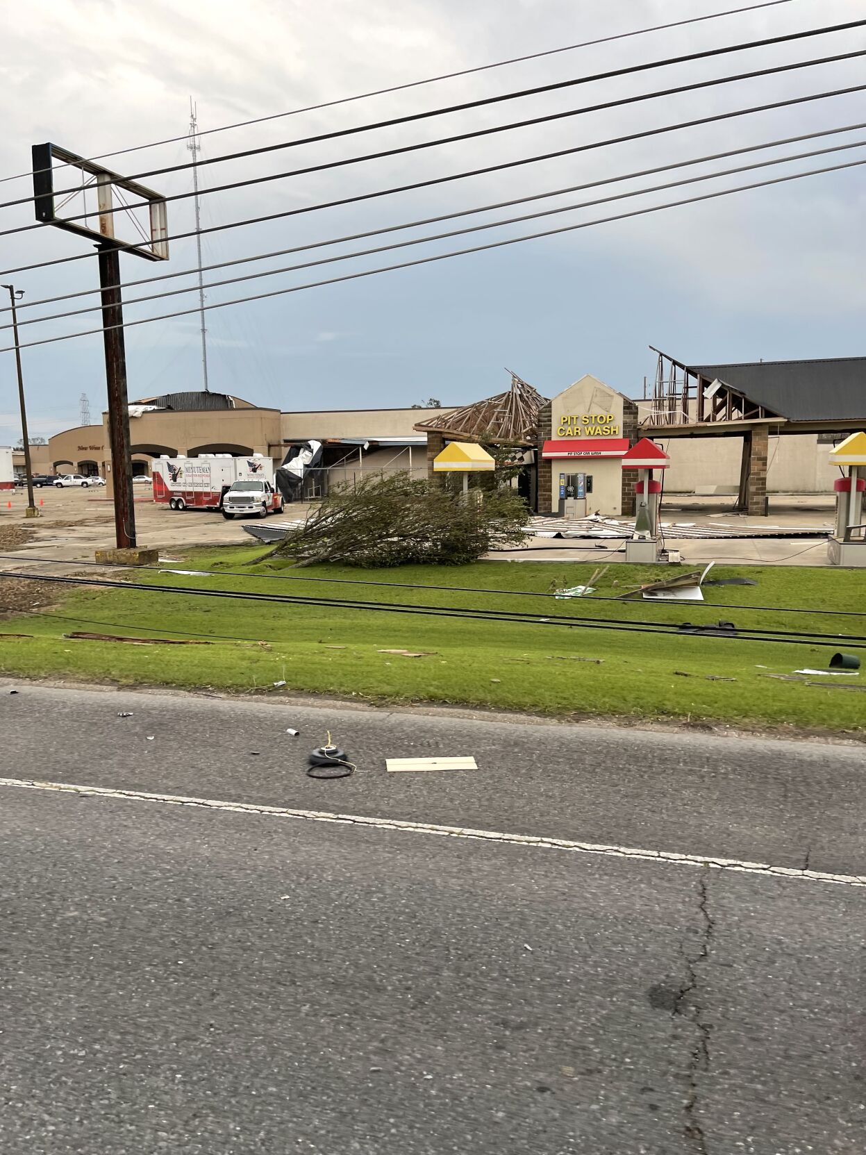Cain family hurricane damage